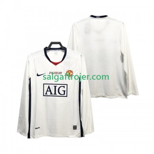 Manchester United Champions League 2008 2009 Fodboldtrøjer Retro Udebanesæt Langærmet Manchester United Champions League 2008 2009 Fodboldtrøjer Retro Udebanesæt Langærmet